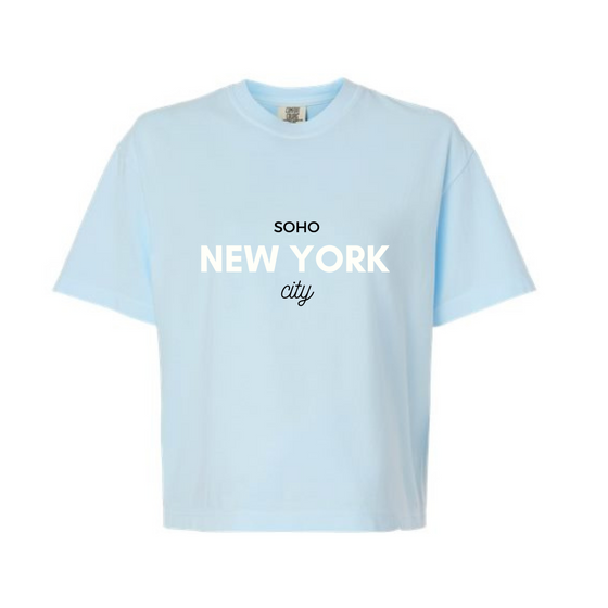Summer Crop Top Shirts | New York Design | Made in NYC | Cotton Material