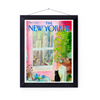 The New Yorker Cover Room and a Cat | New York Prints | New York Lover