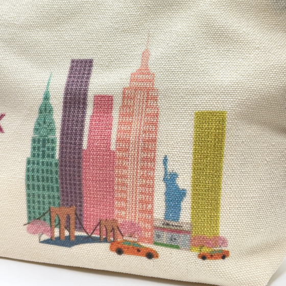 Large Travel Pouch | Canvas Material | Washable | New York Bag