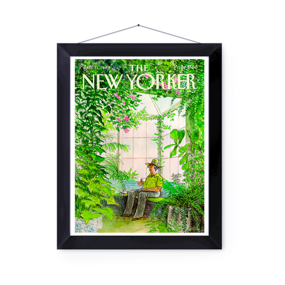 The New Yorker Cover Green House Man | New York Prints | New York Lover