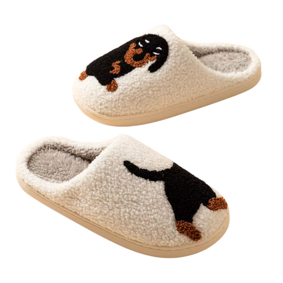 Dog Slippers | Comfy Shoes | Dog Lover | Sausage Dog