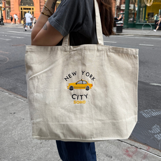 NYC Taxi Recycled Tote Bag | Jumbo Size
