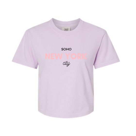 Summer Crop Top Shirts | New York Design | Made in NYC | Cotton Material