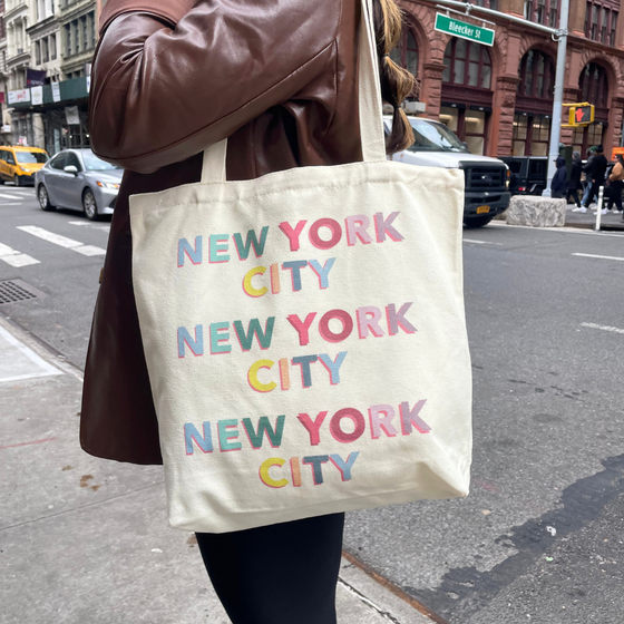 2024 New York City Tote Bag | Ecological | Colorful Design | Water Resistant | Shopper Bag