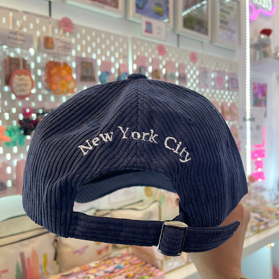 Blue Navy Corduroy Hats | New York City Lover  | Design in NYC | Elegant Style