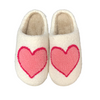 Pink Big Heart Slippers | Comfy Shoes