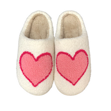  Pink Big Heart Slippers | Comfy Shoes | Warm Slippers