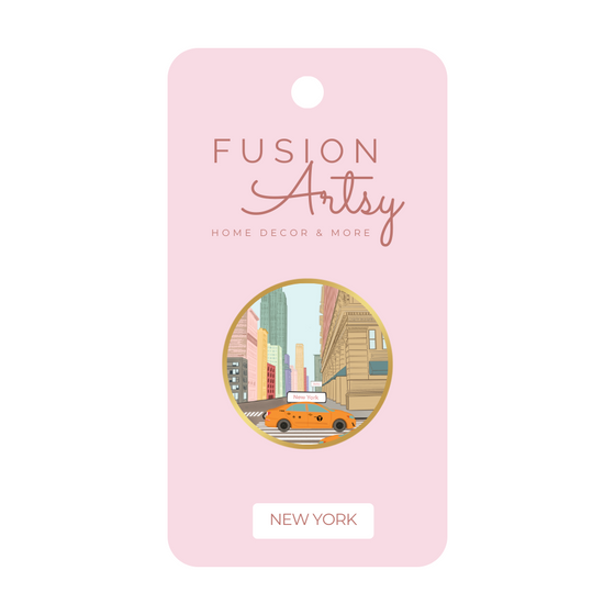 New York Pink Streets Gold Pin | Perfect for Jackets and Backpacks | NYC Lover