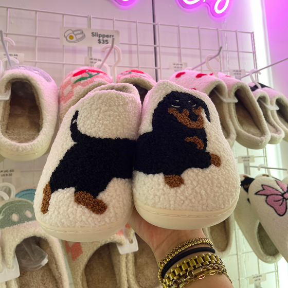 Dog Slippers | Comfy Shoes | Dog Lover | Sausage Dog