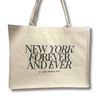 New York Forever and Ever Everyday Bag | XL Tote Bag Size | Design in NYC