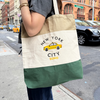 Tricolor Summer NYC Tote Bag | Recycled Bags | Washable Bag