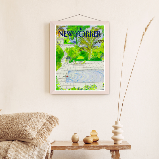 The New Yorker Cover Green Pool  | New York Prints | New York Lover