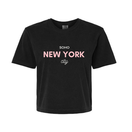 Summer Crop Top Shirts | New York Design | Made in NYC | Cotton Material