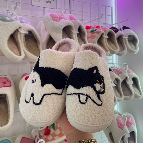 NEW! Cat Slippers| Comfy Shoes | Cat Lover | Kitty Shoes