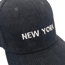  Black New York Corduroy Hats | Designed in NYC
