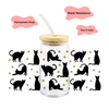 Cats Lover Cups for Iced Drinks | Glass Cups for Her | Made in New York
