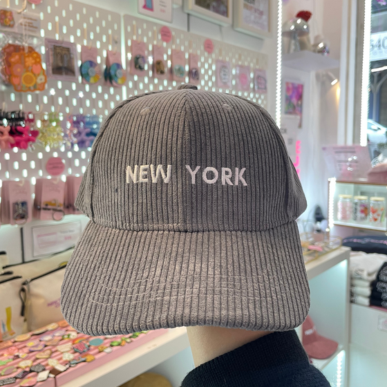 Gray Corduroy Hats | New York City Lover  | Design in NYC | Elegant Style