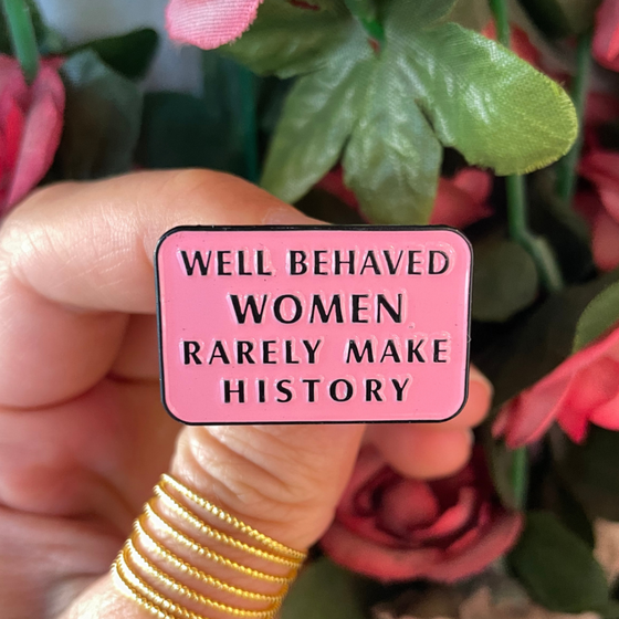 Empower Women Pins | Pink and Black Colors | Women Power Vibes