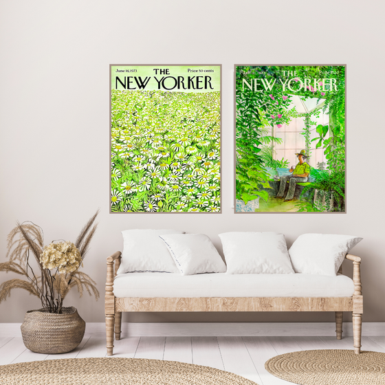 The New Yorker Cover Garden & Flowers | New York Prints | New York Lover
