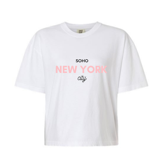 Summer Crop Top Shirts | New York Design | Made in NYC | Cotton Material