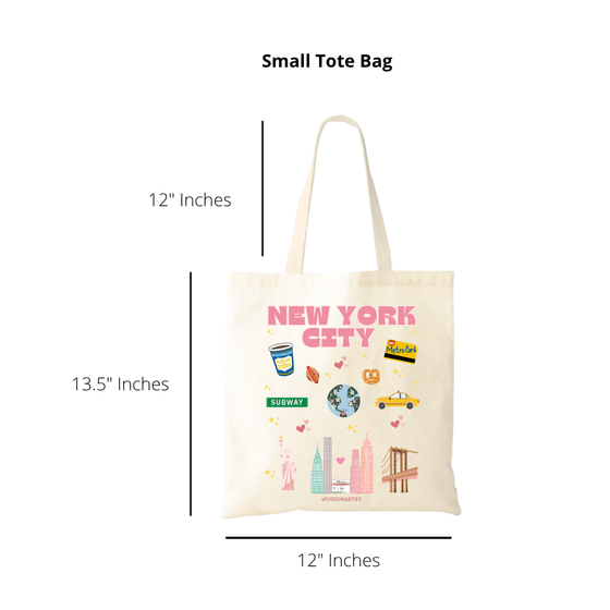 I Love New York Tote Bag | New York Pink Bag | Design in NYC