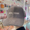 Gray Corduroy Hats | New York City Lover  | Design in NYC | Elegant Style