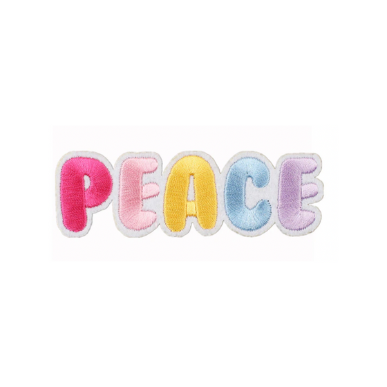 Peace Colorful Letter Patch | Cute and Colorful Patches | Iron-On Patches