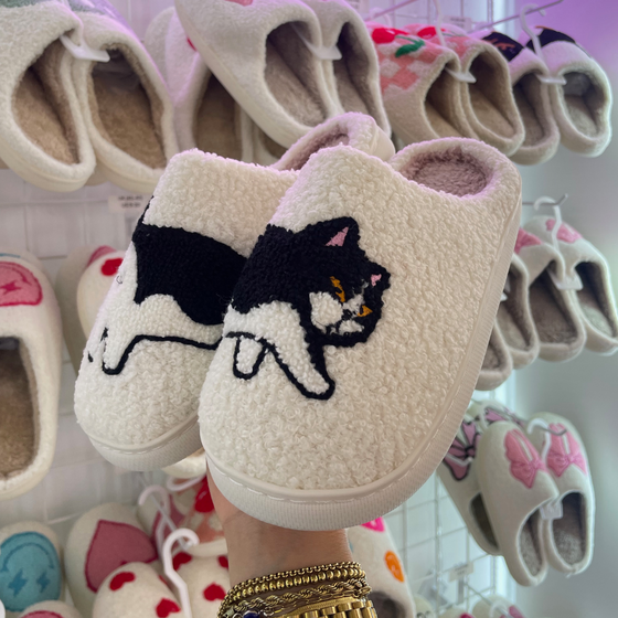 NEW! Cat Slippers| Comfy Shoes | Cat Lover | Kitty Shoes