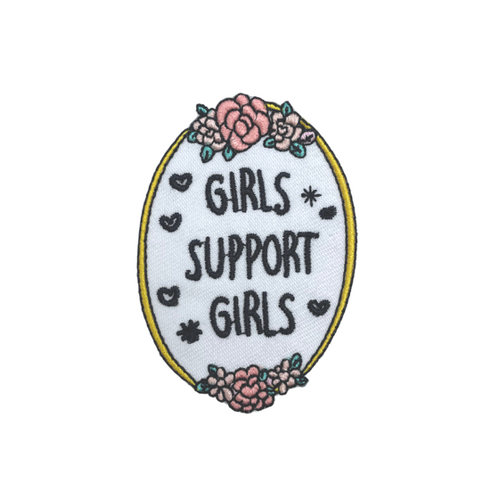 Girls Support Girls Patch | Girl Power | Iron-On Patches
