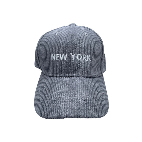 Gray Corduroy Hats | New York City Lover  | Design in NYC | Elegant Style