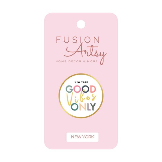 Good Vibes Only Gold Pin | Colorful Design | Perfect for Jackets and Backpacks