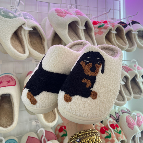 Dog Slippers | Comfy Shoes | Dog Lover | Sausage Dog