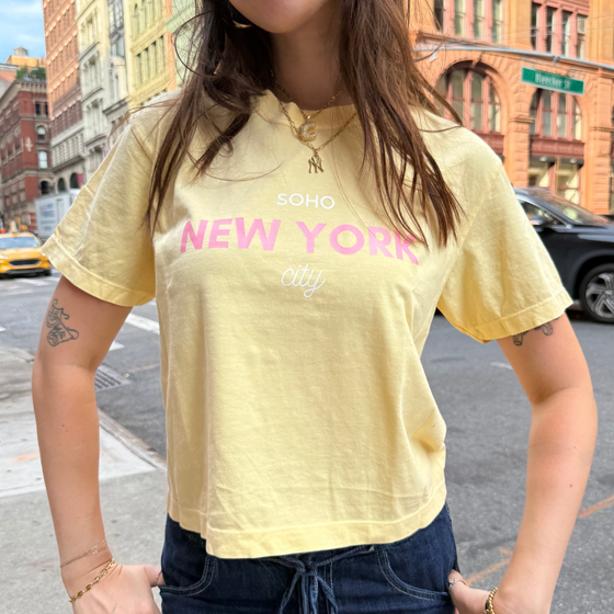 Summer Crop Top Shirts | New York Design | Made in NYC | Cotton Material