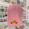 Embroidered NYC Taxi Beanie | Made in New York | 100% Made in the USA