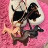 Dachshund Dog Key Chain | Dog Leather Souvenir | Dog Lover