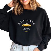  Embroidered NYC Taxi Crewneck  | Handmade with love in NYC | Cotton Sweatshirts