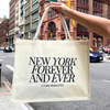 New York Forever and Ever Beach Bag | XL Canvas Size | Design in NYC