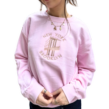  Brooklyn Embroidered  Crewneck  | Handmade with love in NYC | Cotton Sweatshirts