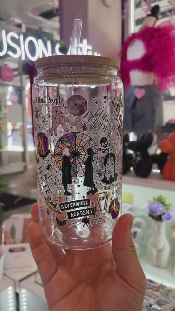 Halloween Glass Cups for Iced Drinks | Made with Love in New York City