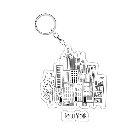 NYC Classic B&W Key Chains | Designed in NYC | NYC Lover | Cute Souvenirs