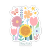 New York Flowers Sticker