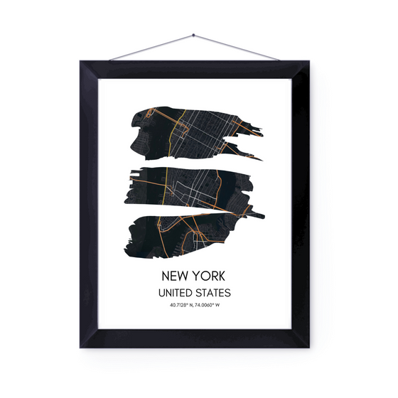 New York City Map Print | Poster City Map | Home Decor | 16 Designs Available