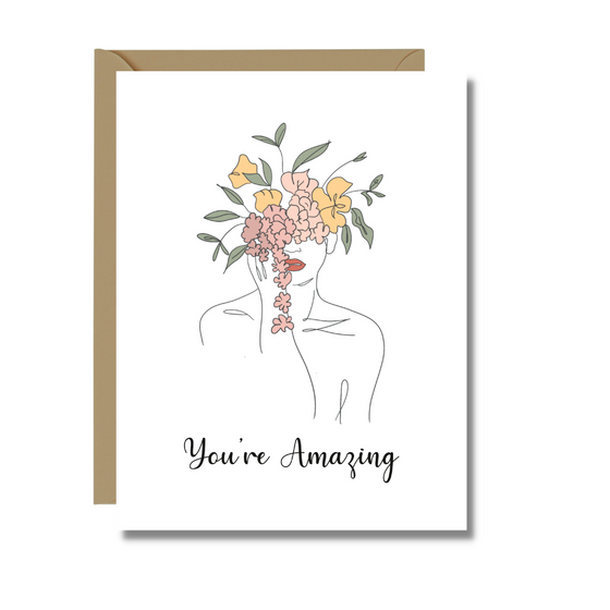 You are Amazing | Minimalist Greeting Cards | Funny and Elegant Cards | Love and Friendship Cards