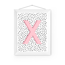  Initial Letter X Art Print | First Letter | Name Print | Dots Art Print | Cute Room Ideas