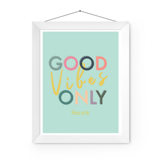 Good Vibes Only Art Print | Home Decor | Popular Quotes | Room ...