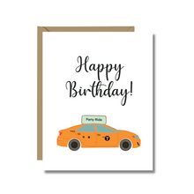  Happy Birthday Taxi Ride | Minimalist Greeting Cards | New York Taxi Card | NYC Lover