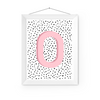 Initial Letter O Art Print | First Letter | Name Print | Dots Art Print | Cute Room Ideas