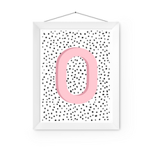  Initial Letter O Art Print | First Letter | Name Print | Dots Art Print | Cute Room Ideas