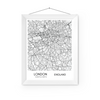 London City Map Print | Poster City Map | Home Decor | Traveler Gift | 16 Designs Available