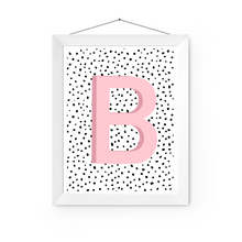  Initial Letter B Art Print | First Letter | Name Print | Dots Art Print | Cute Room Ideas